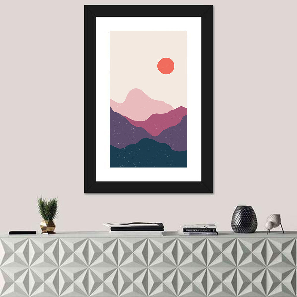 Contemporary Mountain Wall Art
