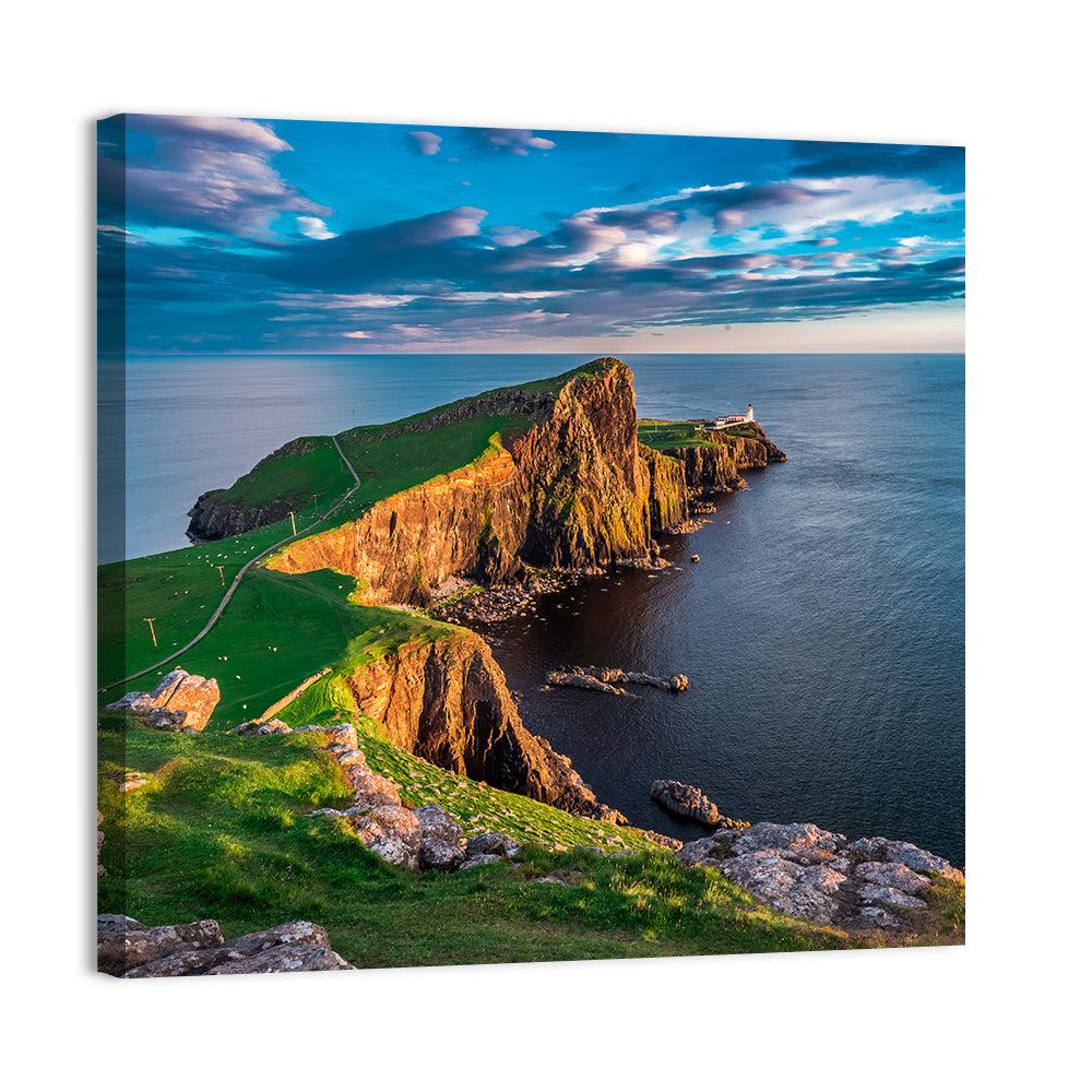 Neist Point Lighthouse In Scotland Wall Art