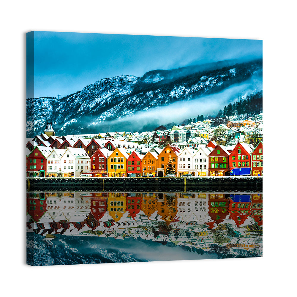 View On Bruges In Bergen Wall Art