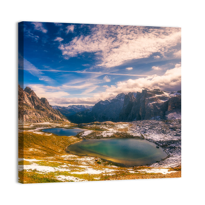 Del Piani Alpine Lakes Wall Art as a canvas print