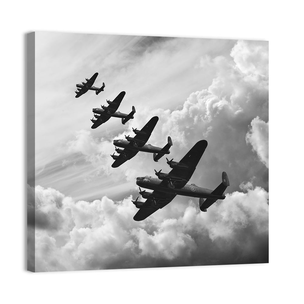 Flying Lancaster Bombers Wall Art
