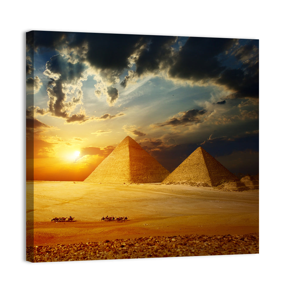Great Pyramids Giza Valley III Wall Art