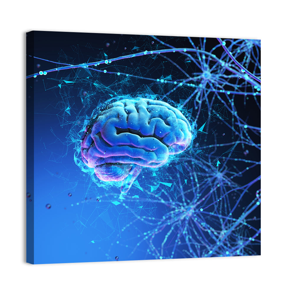 3D Human Brain Wall Art