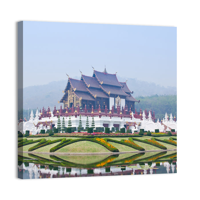 Ho Kham Royal Pavilion Chiang Mai Wall Art as a canvas print