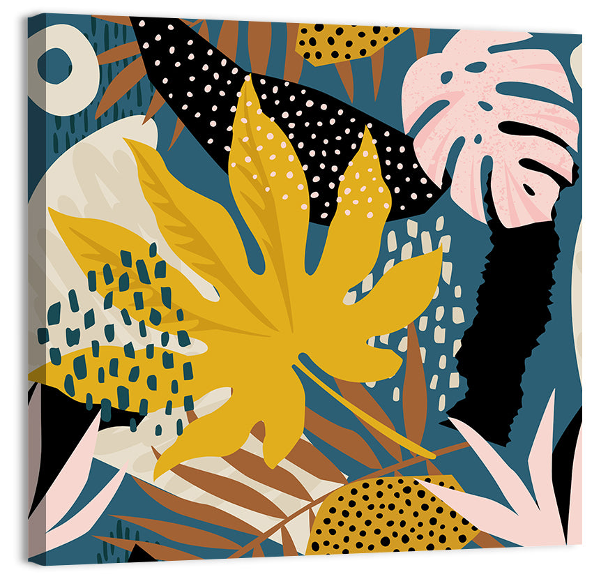 Trendy Plants Illustration Wall Art
