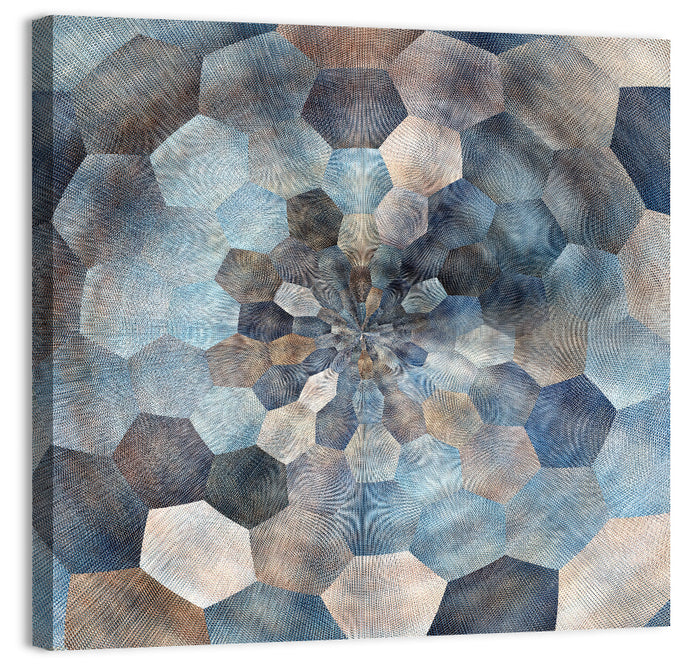 Spiral Tunnel Wall Art as a canvas print