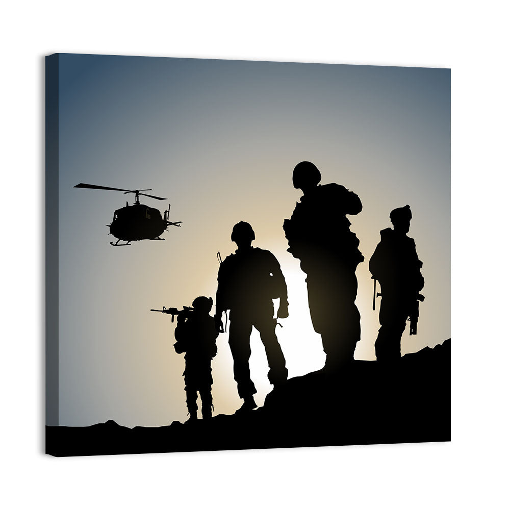 Army In Battlefield Wall Art
