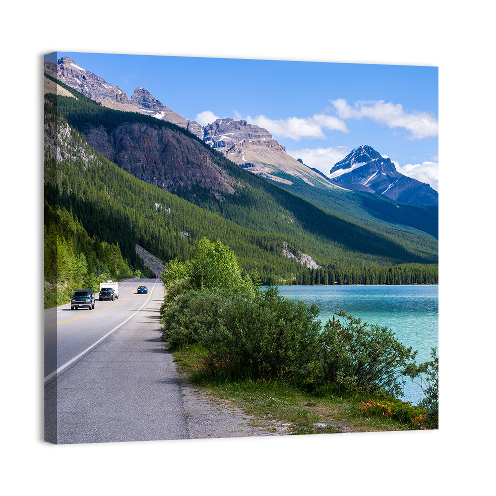 Waterfowl Lake In Banff Wall Art