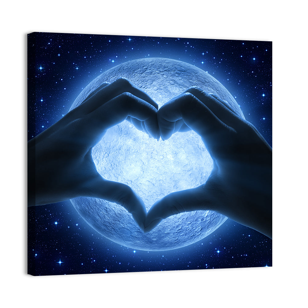 Love & Moon Wall Art