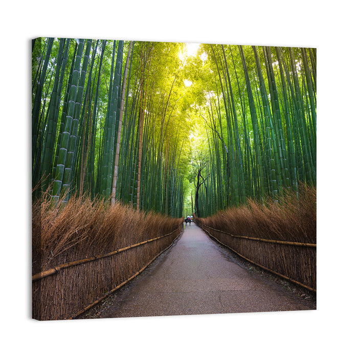 Kyoto Bamboo Forest Wall Art as a canvas print