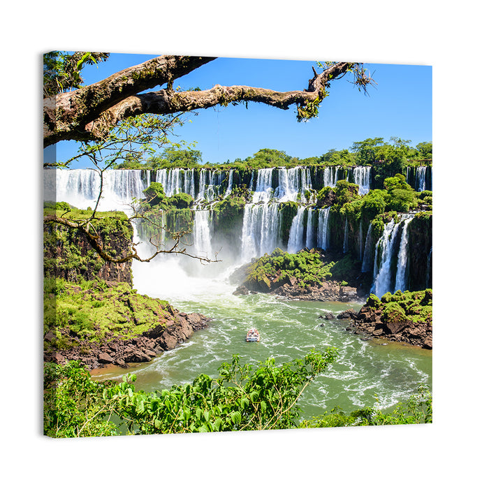 Iguazu Falls from Argentina Wall Art as a canvas print