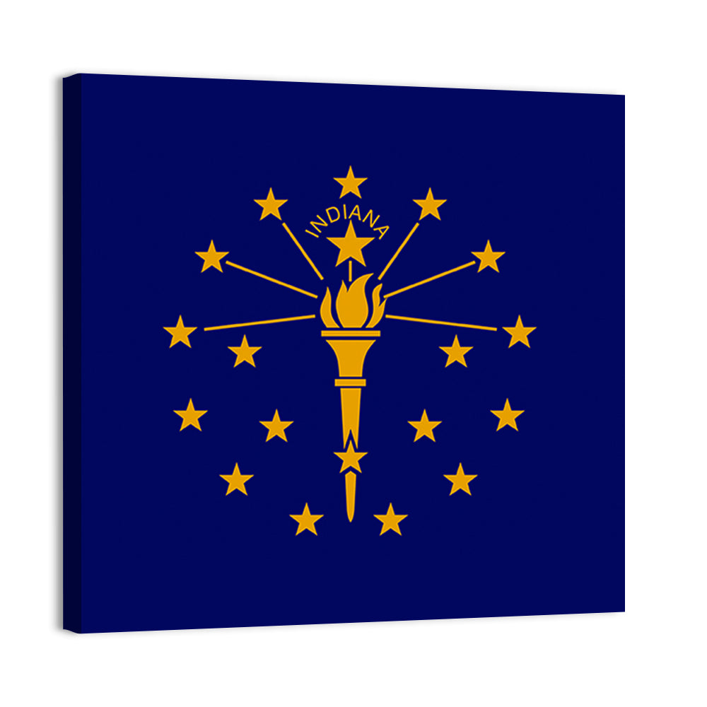 Flag Of Indiana Wall Art