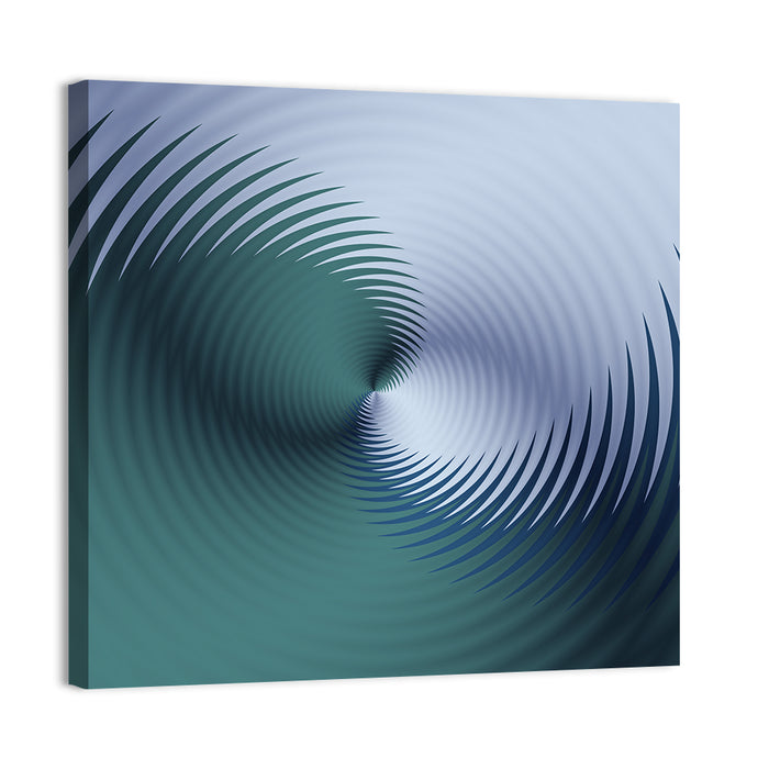 Hypnotic Floral Vortex Wall Art as a canvas print