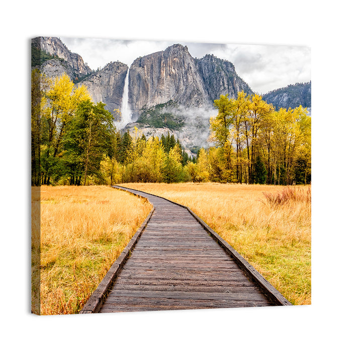 Yosemite Valley Boardwalk Wall Art as a canvas print