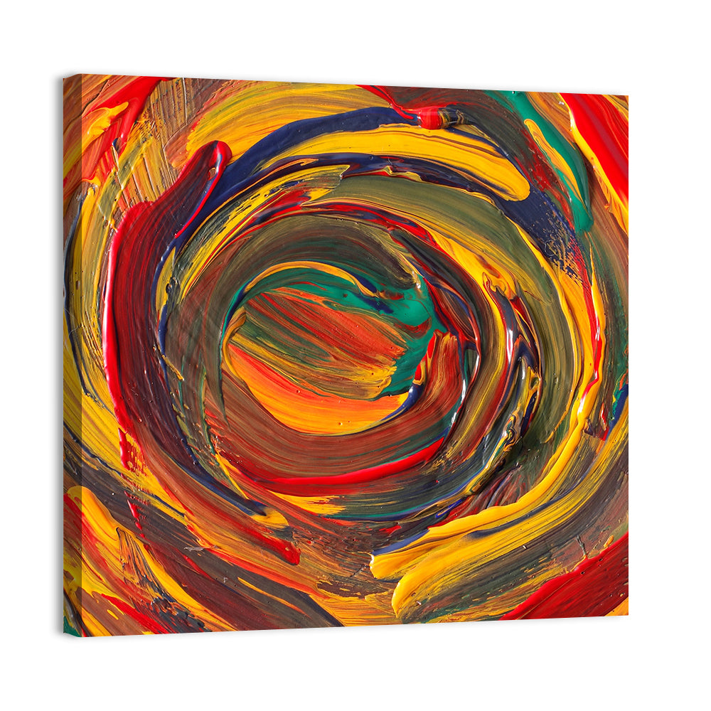 Colorful Spiral Abstract Wall Art