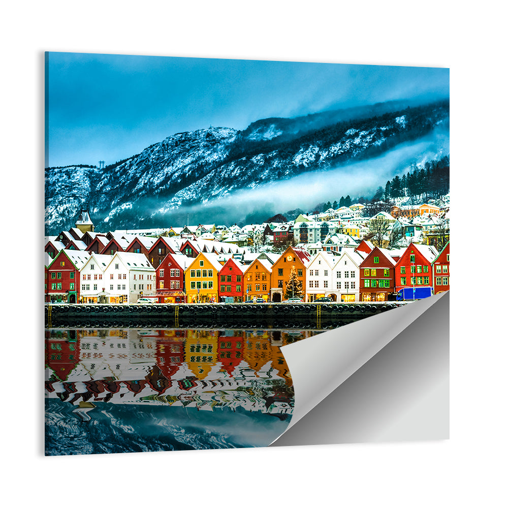 View On Bruges In Bergen Wall Art