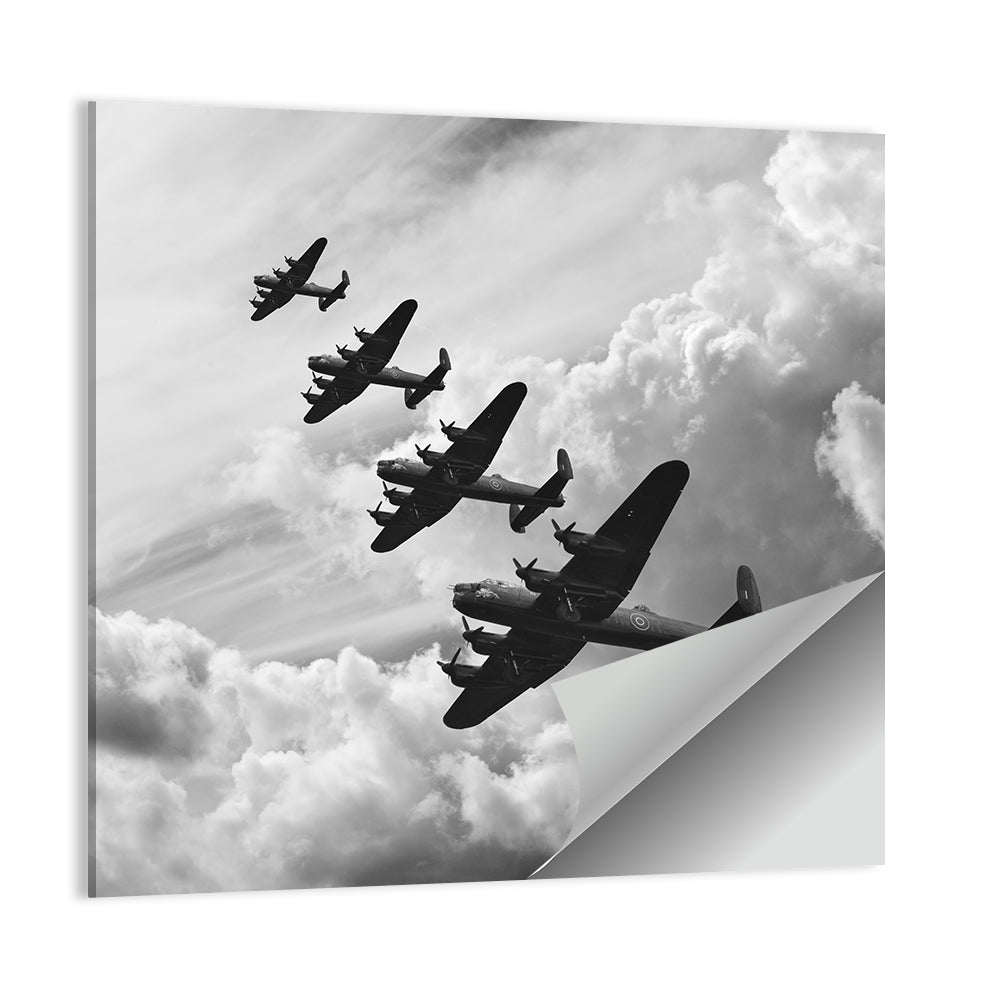 Flying Lancaster Bombers Wall Art