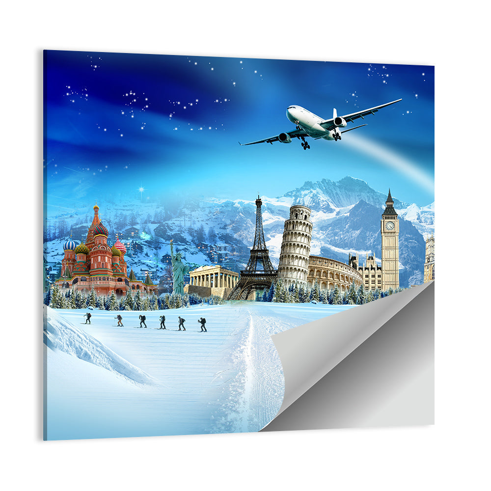 Winter Travel Concept Wall Art