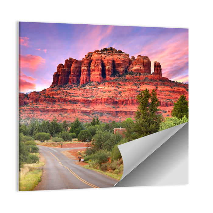 Drive Toward Cathedral Rock, Sedona Wall Art as a poster print