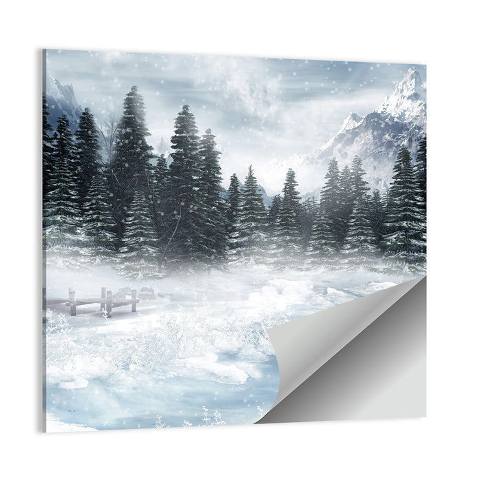 Frozen Lake Wall Art as a poster print