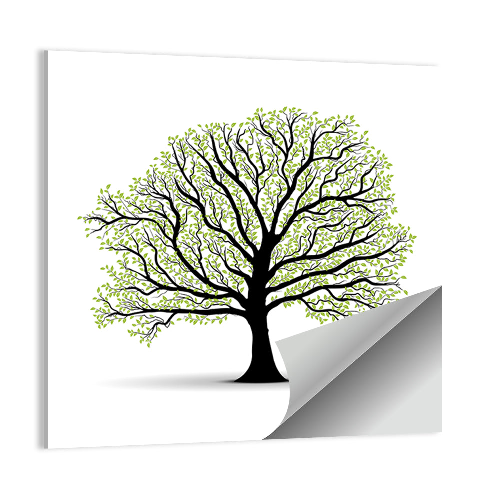 Vector Tree Silhouette Wall Art