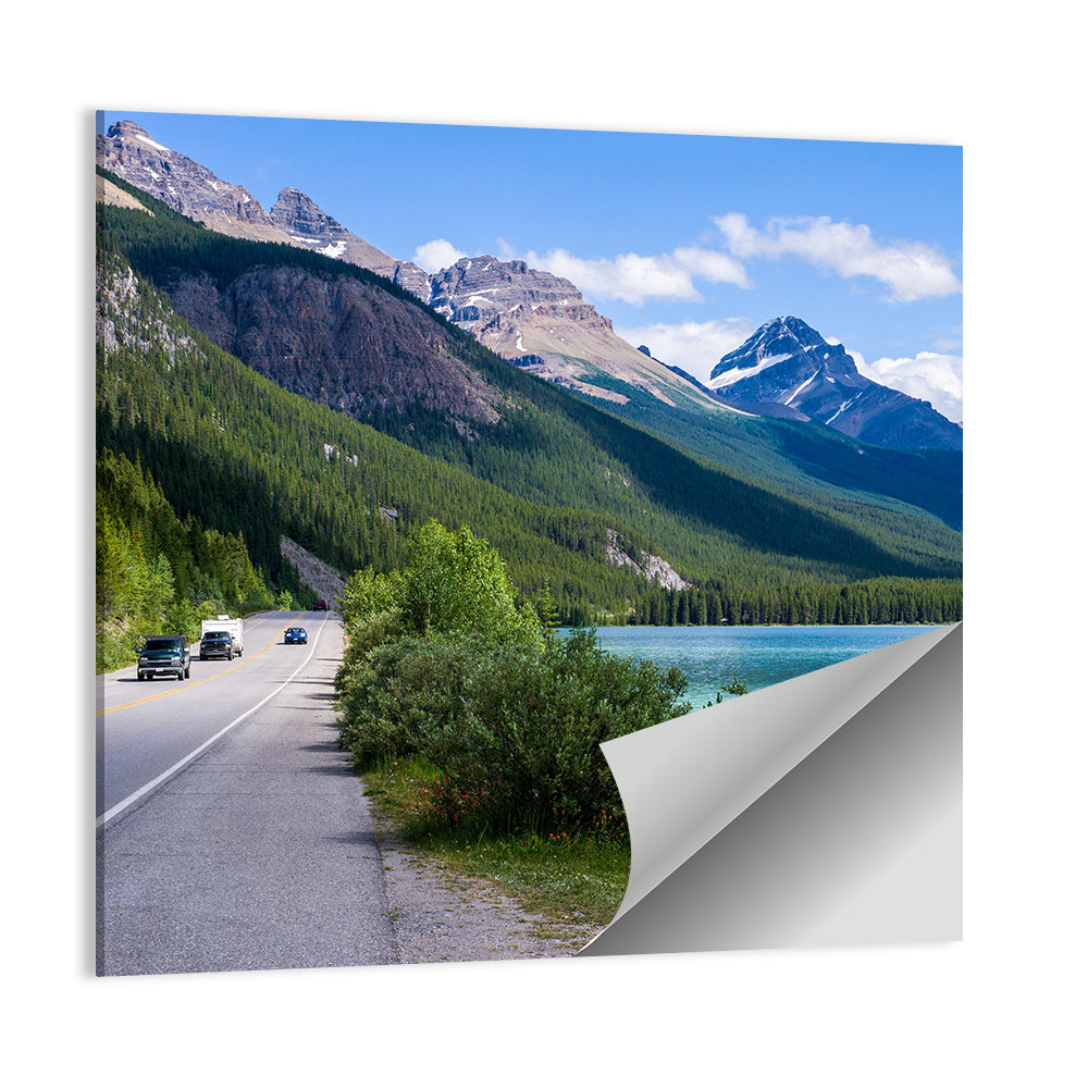Waterfowl Lake In Banff Wall Art