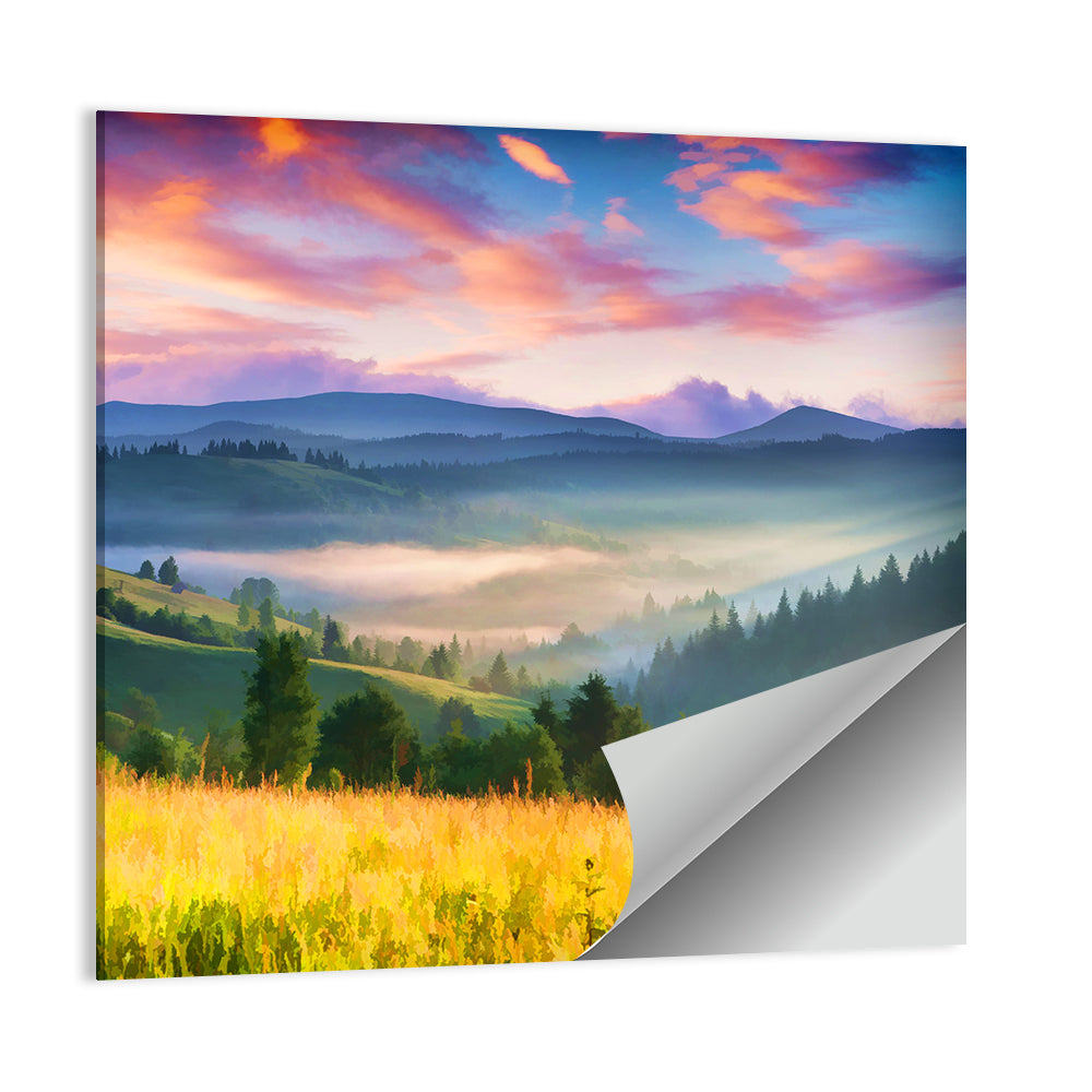 Summer Sunrise In The Mountains Wall Art