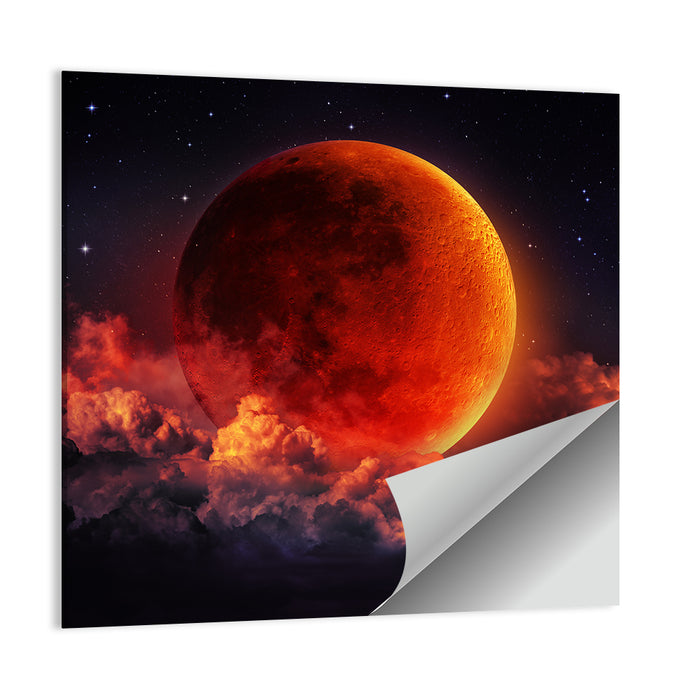 Blood Moon Eclipse Wall Art as a poster print