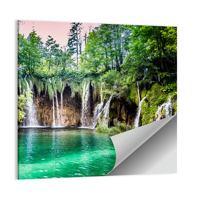 Plitvice Lakes Waterfalls Wall Art as a poster print