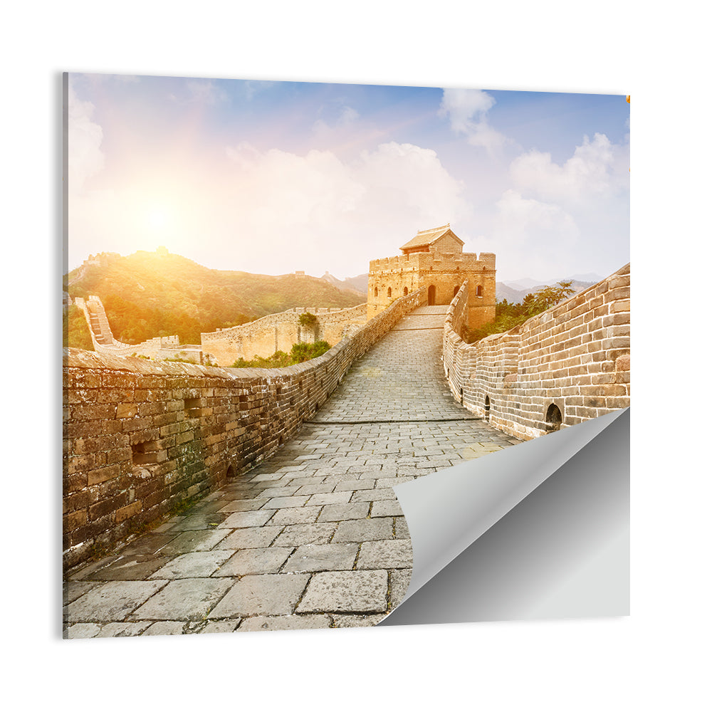 The Great Wall In The Sunset Wall Art