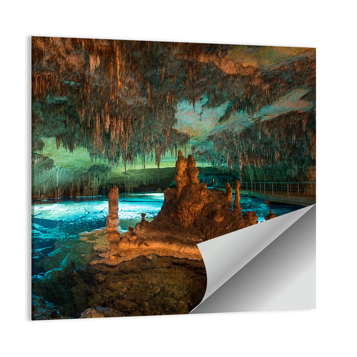 Dragon Caves Blue Lake, Majorca Wall Art as a poster print