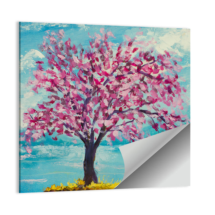 Sakura Island with Pink Blossoms Wall Art as a poster print