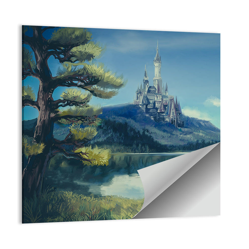 Fantasy Lake Illustration Wall Art
