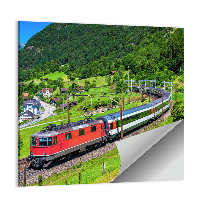 Gotthard Railway Tunnel Wall Art as a poster print