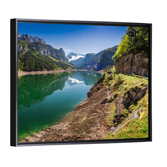 Gosausee Lake Austria Wall Art as a framed canvas