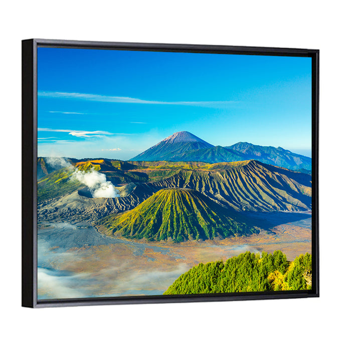 Mount Bromo at Sunrise Wall Art as a framed canvas