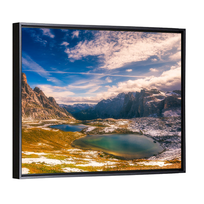 Del Piani Alpine Lakes Wall Art as a framed canvas