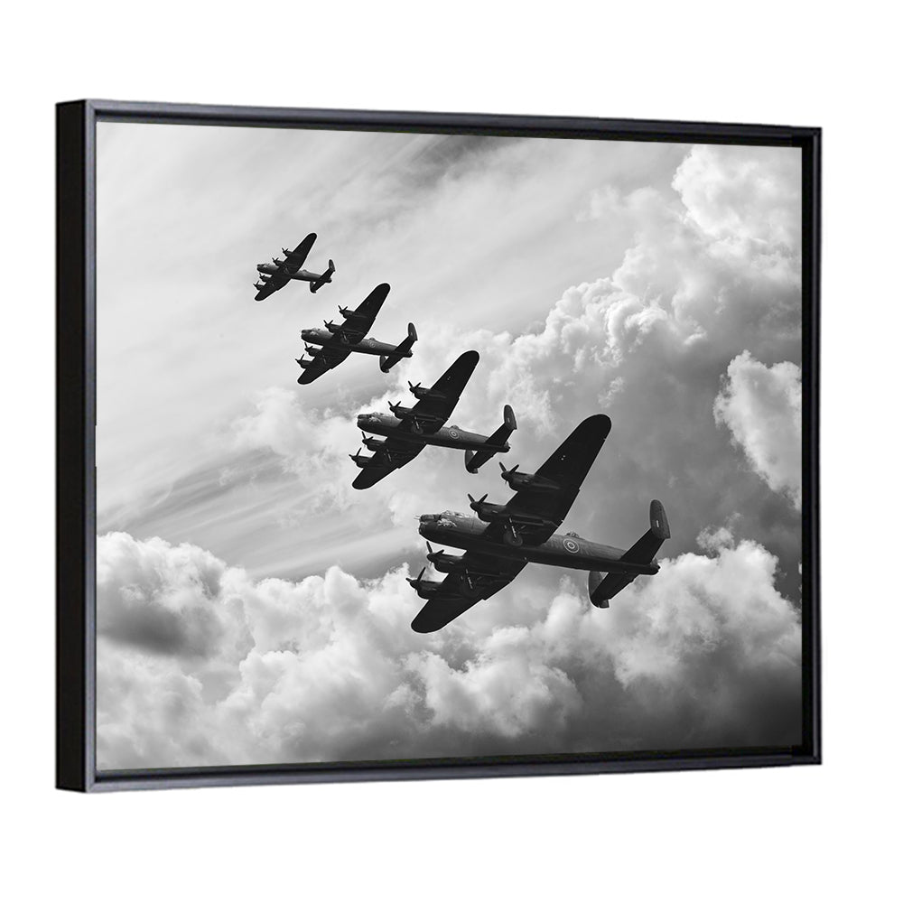 Flying Lancaster Bombers Wall Art