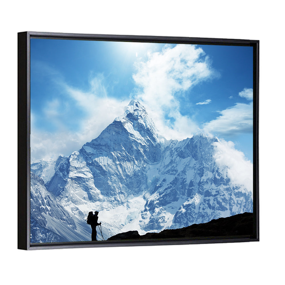 Climber In Himalayan Mountain Wall Art
