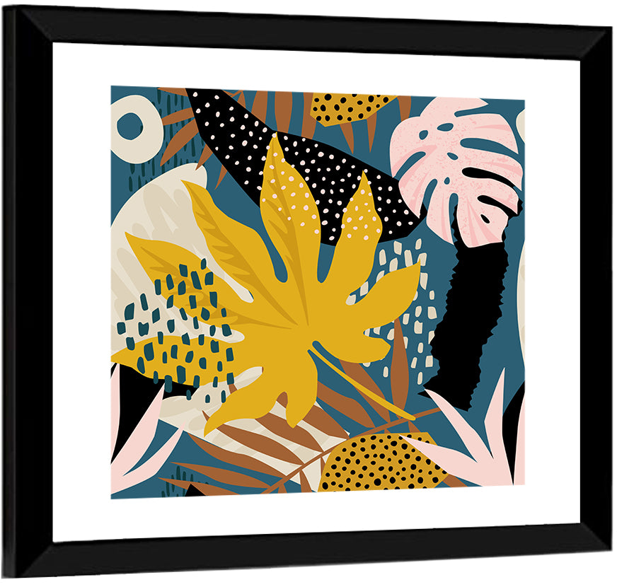Trendy Plants Illustration Wall Art