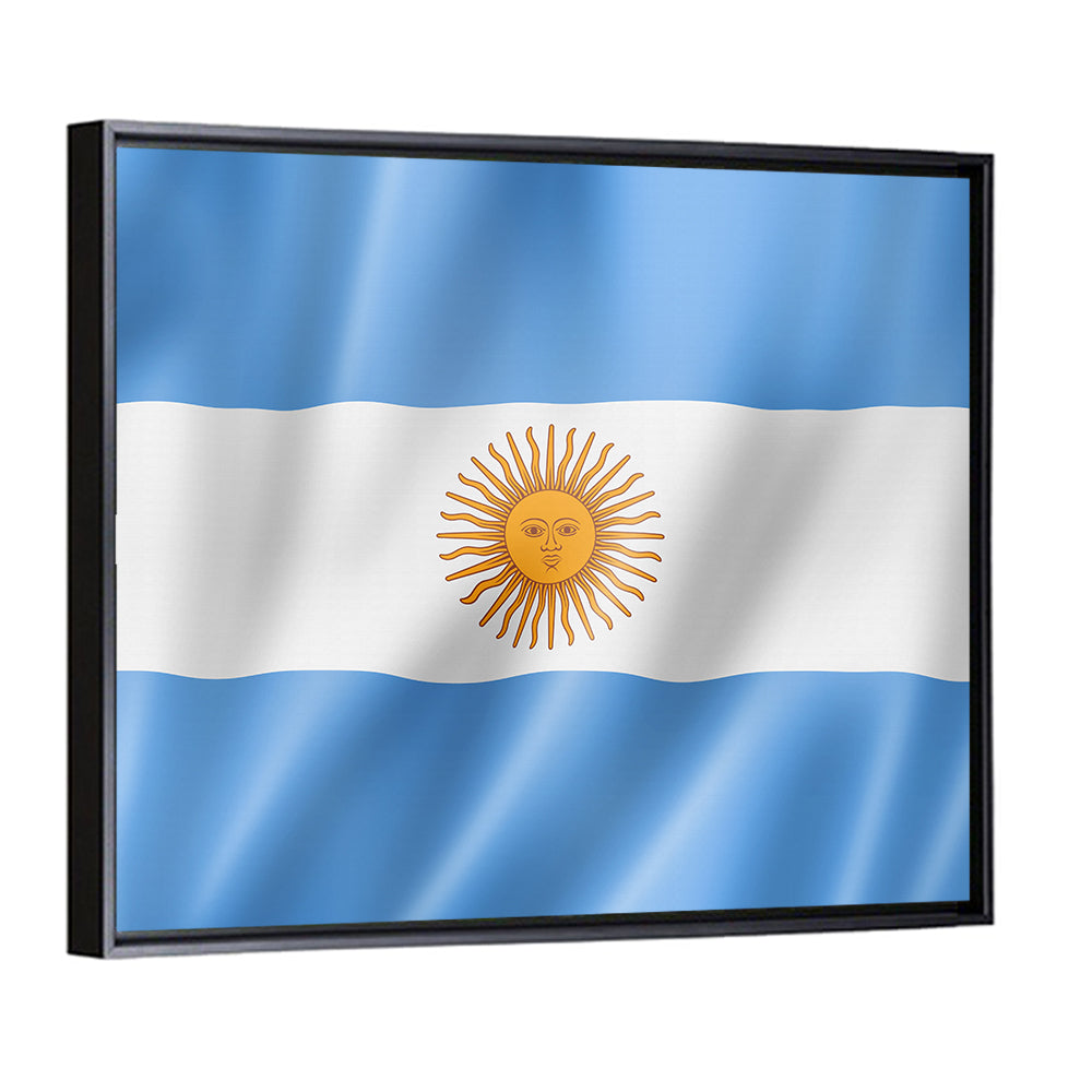 Waving Flag Of Argentina Wall Art
