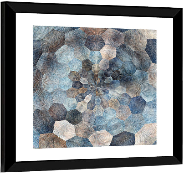 Spiral Tunnel Wall Art as a framed print