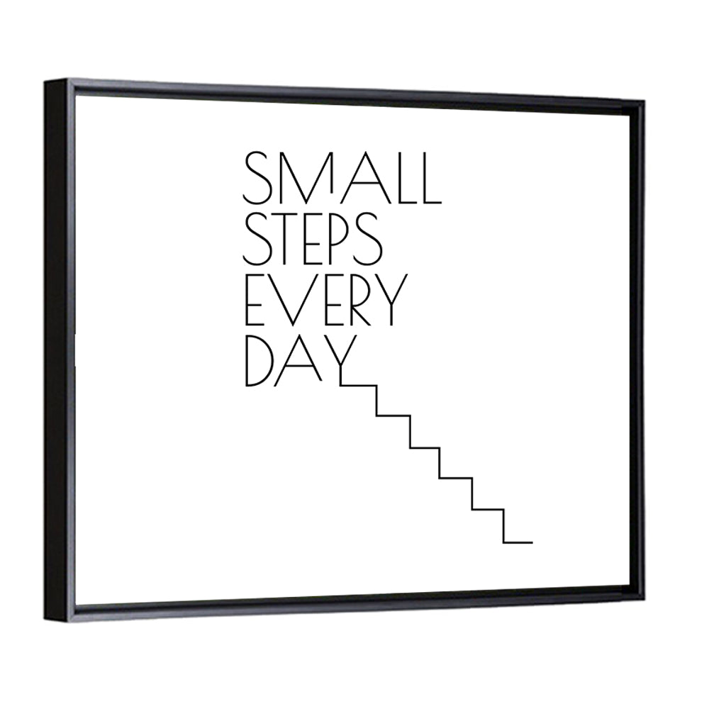 Quote "Small Steps Every Day" Wall Art