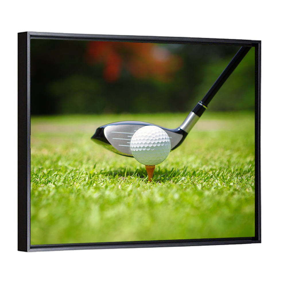 Golf Ball On Tee Wall Art