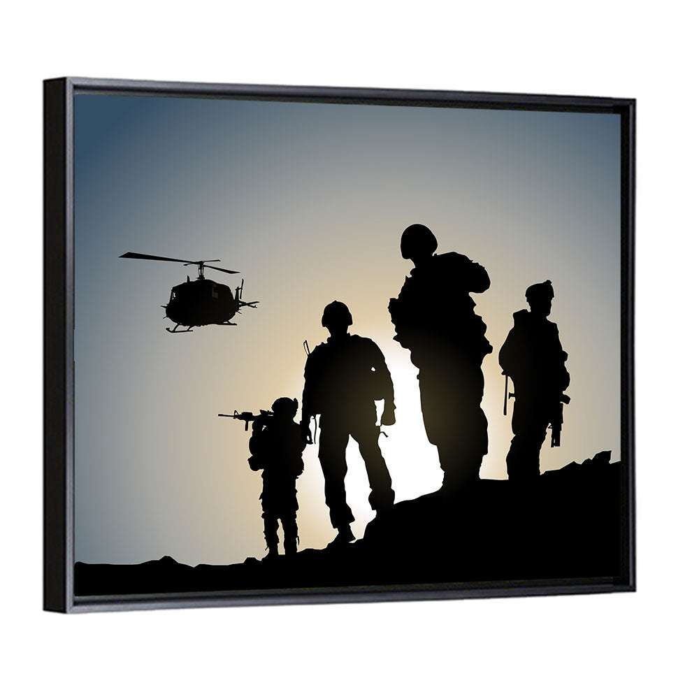 Army In Battlefield Wall Art