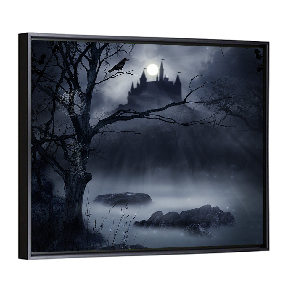 Castle Shadow On A Swamp Wall Art