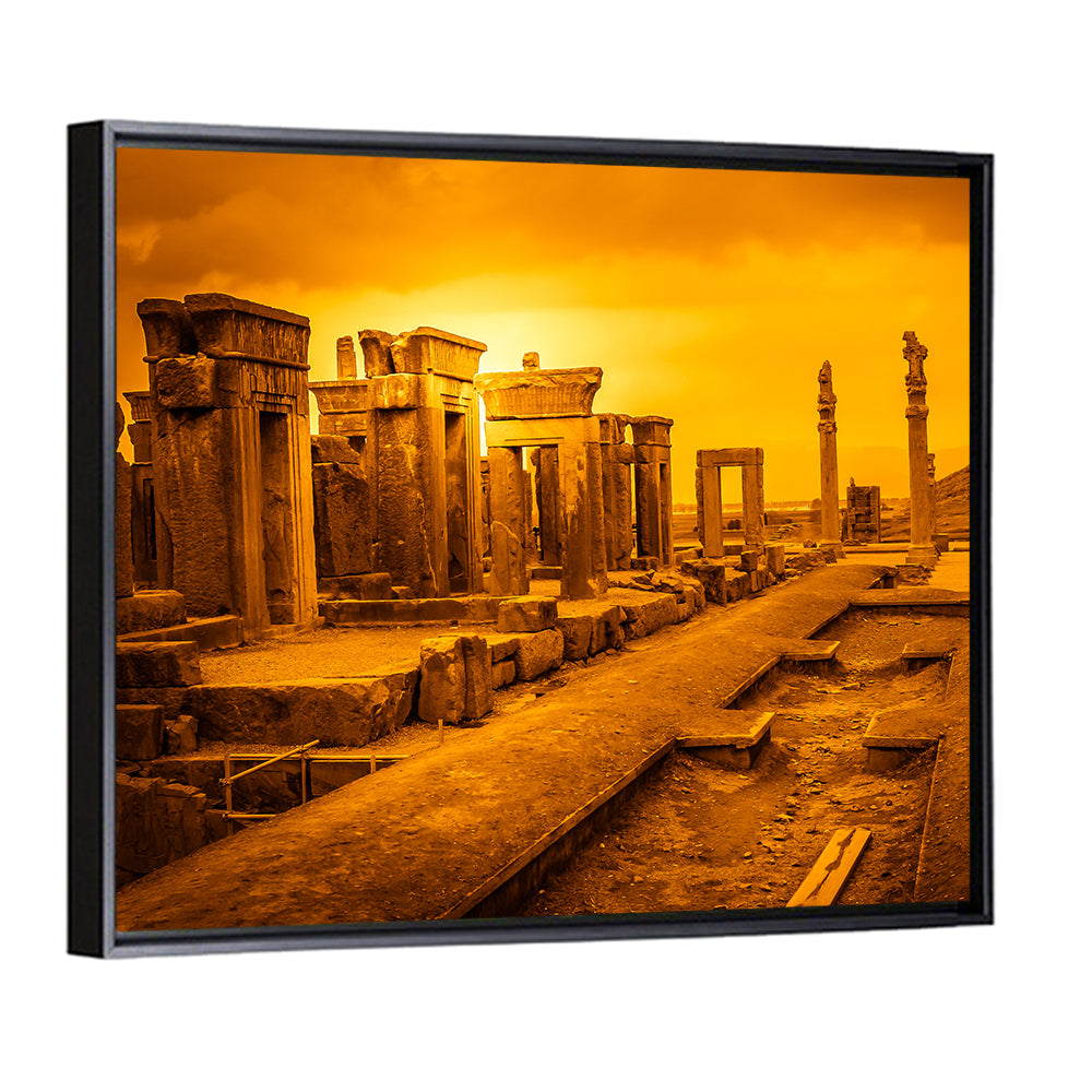 Ruins Of Ancient City Persepolis In Iran Wall Art