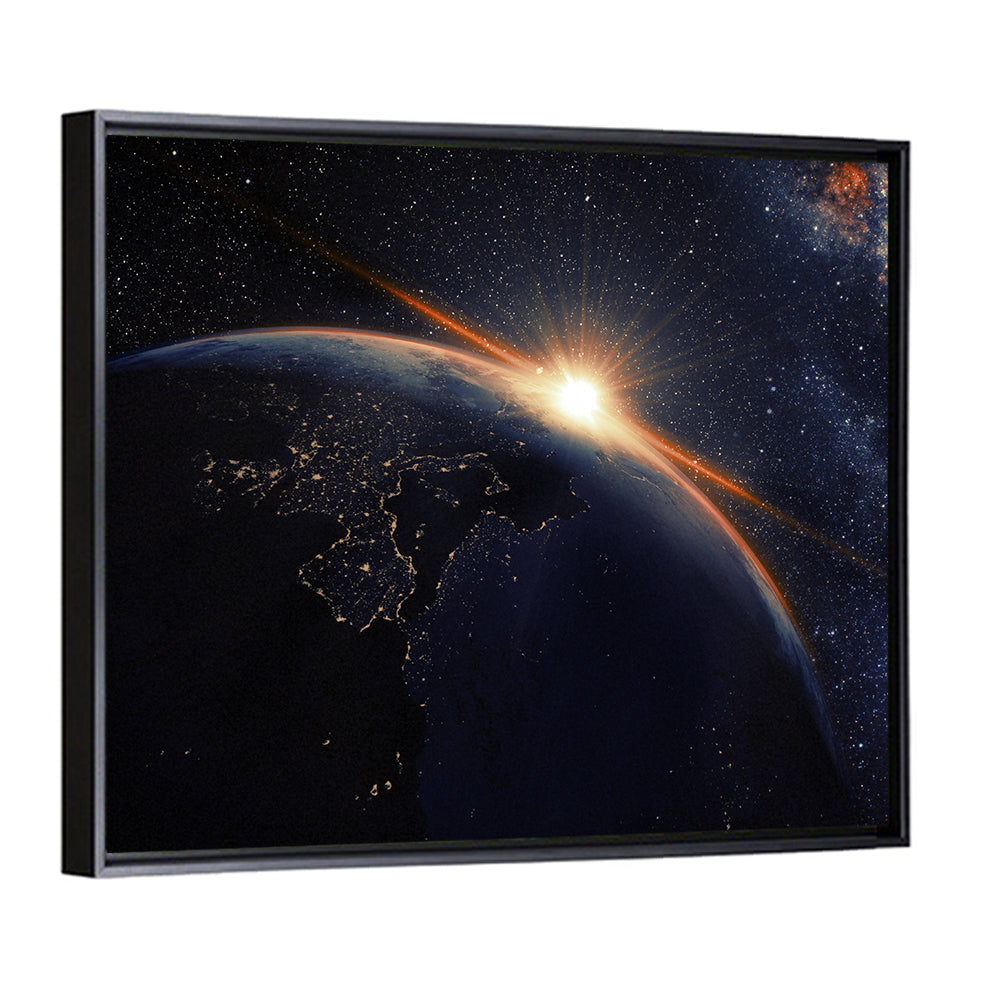 Sunrise Seen From Space Wall Art