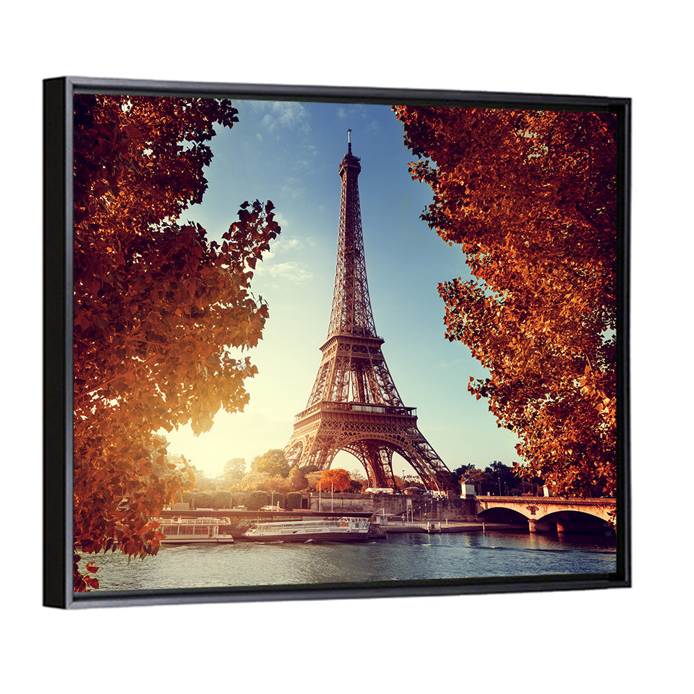 Seine In Paris With Eiffel Tower Wall Art