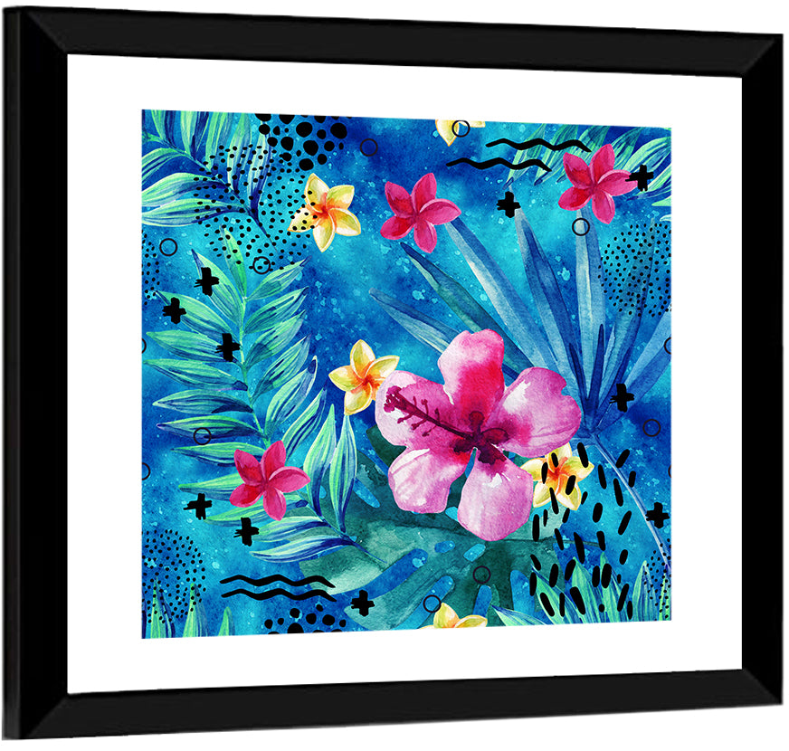 Tropical Summer Abstract Wall Art